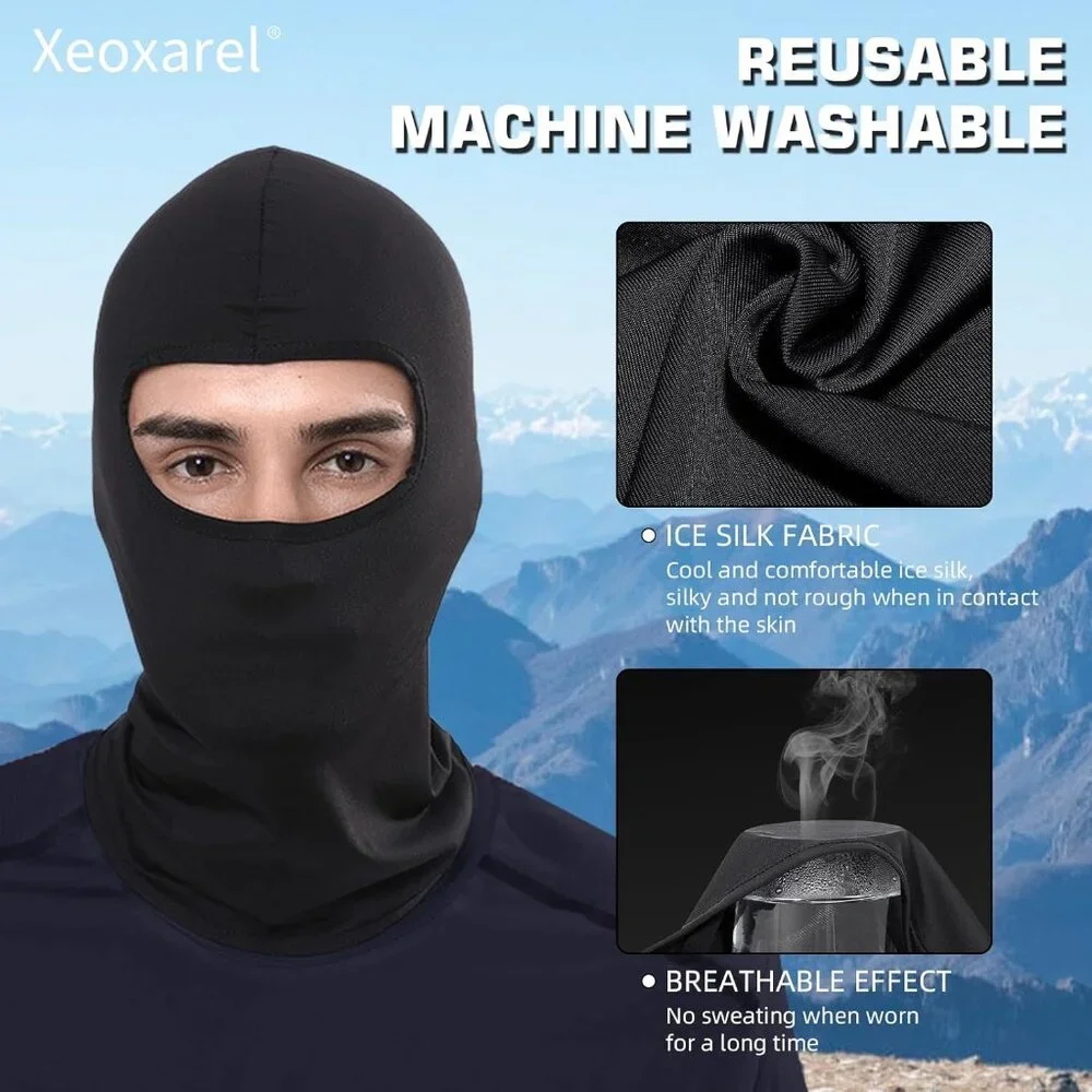 6 Pack Balaclava Ski Mask Unisex Breathable Lightweight Face Cover